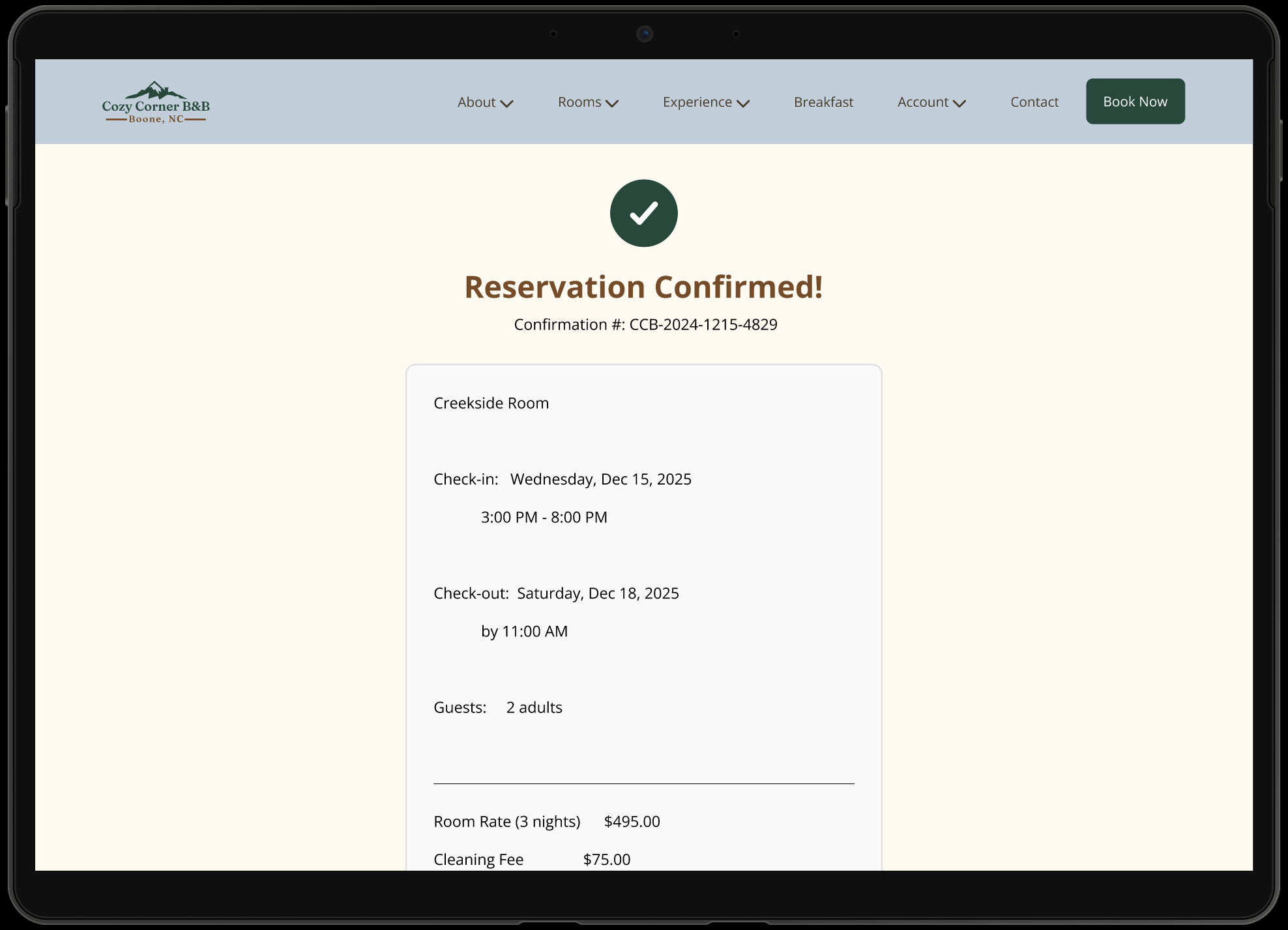 Reservations